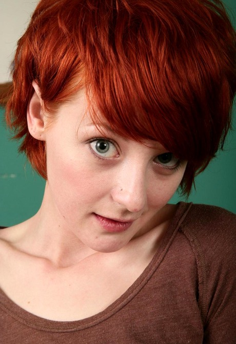 Flirty redhead Agnes pulls off her sexy panties and spreads - 8 of 15