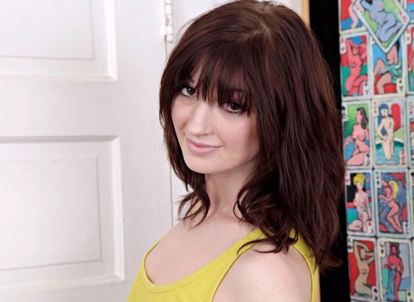 Skinny girl next door Alaina Rains drops panties and spreads - 2 of 16