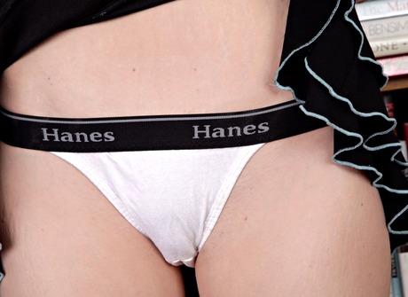 Perky girl next door Alaina Rains teasing in cotton panties