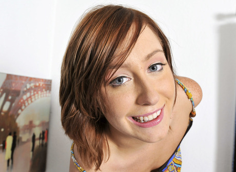 Cute coed Charlie fingers and spreads her pussy wide open