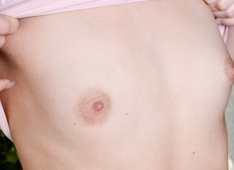 Teenage dream girl Sadie takes off her clothes and teases