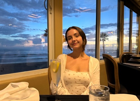 Glamorous brunette Serena Hill teases outdoors and in hotel room by flashing - 4 of 16