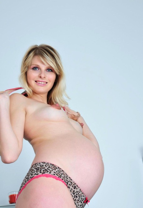 Pregnant girl next door Nastia stripping off panties - 7 of 16