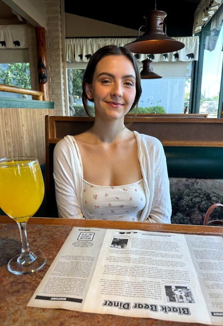 Brunette Serena Hill gives closeup of feet after showing panties and pussy in public - 2 of 16