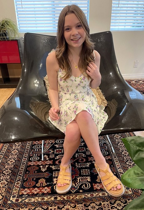 Small tits cutie Adrianna Jade looking cute teasing naked in bedroom - 2 of 16