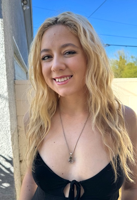 Naughty blonde teen River Lynn showing off perky tits and sexy ass - 2 of 16