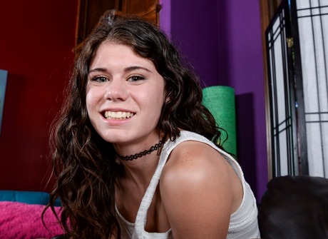 Small tits amateur teen Lexy Lotus spreading pussy in closeup shots - 7 of 16