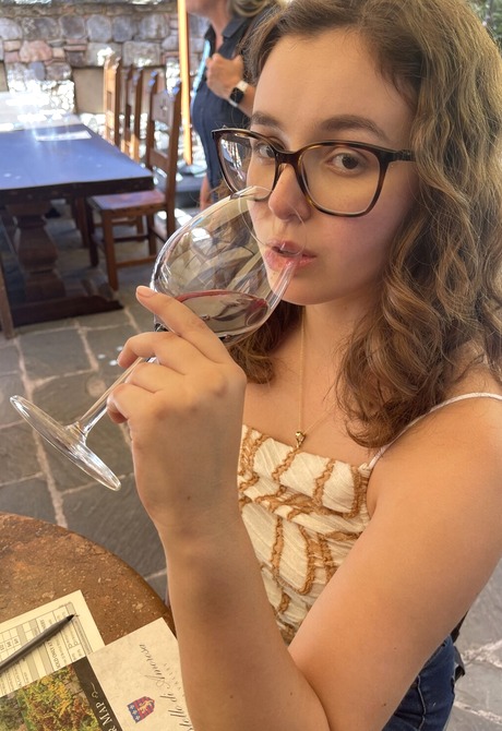 Cute amateur teen Leana Lovings undressing and showing juicy booty on couch - 2 of 16